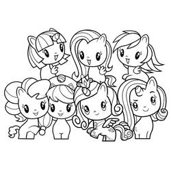 着色页: Cutie Mark Crew (卡通和动画节目) #197951 - 免费可打印着色页