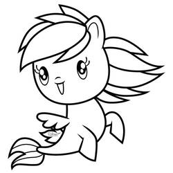着色页: Cutie Mark Crew (卡通和动画节目) #197971 - 免费可打印着色页