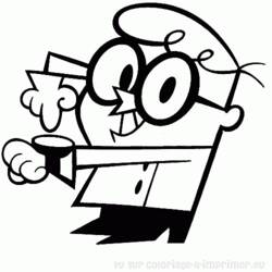 着色页: Dexter Laboratory (卡通和动画节目) #50493 - 免费可打印着色页