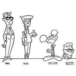 着色页: Dexter Laboratory (卡通和动画节目) #50622 - 免费可打印着色页