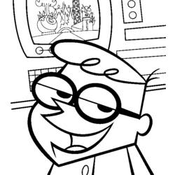 着色页: Dexter Laboratory (卡通和动画节目) #50659 - 免费可打印着色页