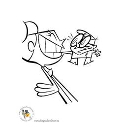 着色页: Dexter Laboratory (卡通和动画节目) #50711 - 免费可打印着色页