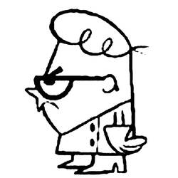 着色页: Dexter Laboratory (卡通和动画节目) #50716 - 免费可打印着色页