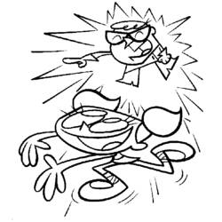 着色页: Dexter Laboratory (卡通和动画节目) #50736 - 免费可打印着色页