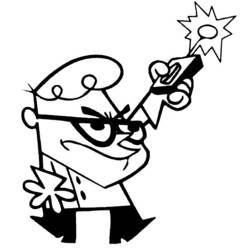 着色页: Dexter Laboratory (卡通和动画节目) #50744 - 免费可打印着色页