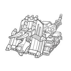 着色页: Dinotrux (卡通和动画节目) #196513 - 免费可打印着色页