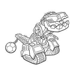 着色页: Dinotrux (卡通和动画节目) #196518 - 免费可打印着色页
