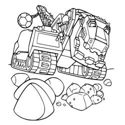 着色页: Dinotrux - 免费可打印着色页
