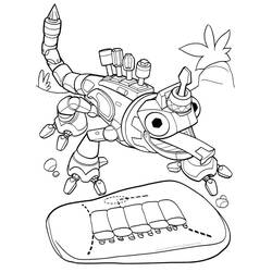 着色页: Dinotrux (卡通和动画节目) #196522 - 免费可打印着色页