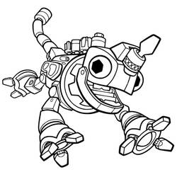 着色页: Dinotrux (卡通和动画节目) #196523 - 免费可打印着色页