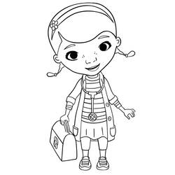 着色页: Doc McStuffins (卡通和动画节目) #187230 - 免费可打印着色页