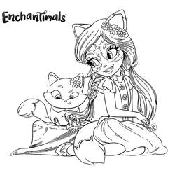 着色页: Enchantimals (卡通和动画节目) #186398 - 免费可打印着色页