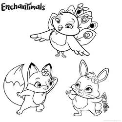 着色页: Enchantimals (卡通和动画节目) #186407 - 免费可打印着色页