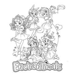 着色页: Enchantimals (卡通和动画节目) #186408 - 免费可打印着色页