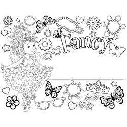 着色页: Fancy Nancy (卡通和动画节目) #208430 - 免费可打印着色页