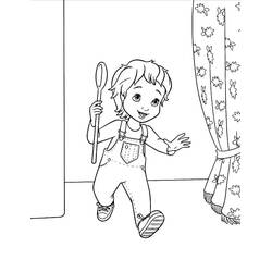 着色页: Fancy Nancy - 免费可打印着色页