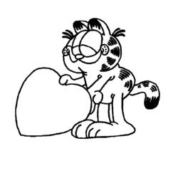 着色页: 加菲猫 (卡通和动画节目) #26147 - 免费可打印着色页