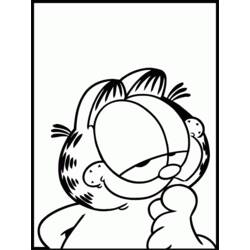 着色页: 加菲猫 (卡通和动画节目) #26245 - 免费可打印着色页