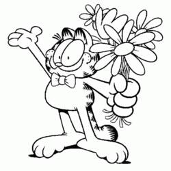 着色页: 加菲猫 (卡通和动画节目) #26248 - 免费可打印着色页