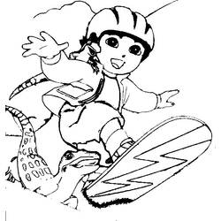 着色页: Go Diego! (卡通和动画节目) #48574 - 免费可打印着色页