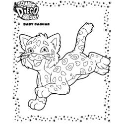 着色页: Go Diego! (卡通和动画节目) #48575 - 免费可打印着色页
