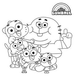 着色页: Gumball (卡通和动画节目) #188492 - 免费可打印着色页