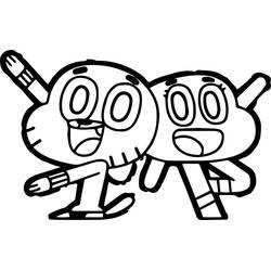 着色页: Gumball (卡通和动画节目) #188493 - 免费可打印着色页
