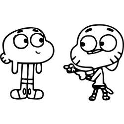 着色页: Gumball (卡通和动画节目) #188494 - 免费可打印着色页