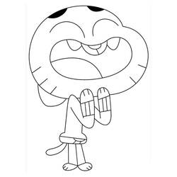 着色页: Gumball (卡通和动画节目) #188511 - 免费可打印着色页