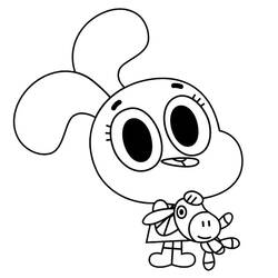 着色页: Gumball (卡通和动画节目) #188517 - 免费可打印着色页