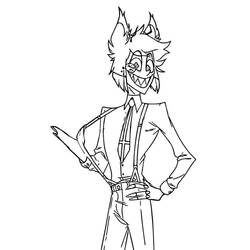 着色页: Hazbin Hotel (卡通和动画节目) #213552 - 免费可打印着色页