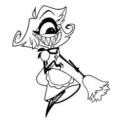 着色页: Hazbin Hotel (卡通和动画节目) #213558 - 免费可打印着色页
