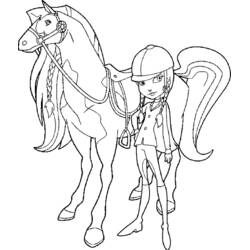 着色页: Horseland - 免费可打印着色页