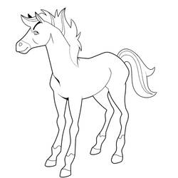 着色页: Horseland (卡通和动画节目) #53855 - 免费可打印着色页