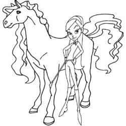 着色页: Horseland (卡通和动画节目) #53866 - 免费可打印着色页
