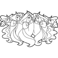 着色页: Horseland (卡通和动画节目) #53869 - 免费可打印着色页