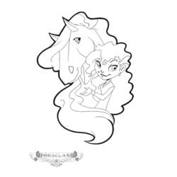 着色页: Horseland (卡通和动画节目) #53871 - 免费可打印着色页