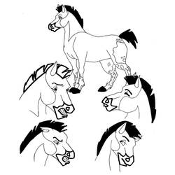 着色页: Horseland (卡通和动画节目) #53893 - 免费可打印着色页