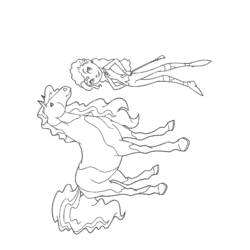 着色页: Horseland (卡通和动画节目) #53934 - 免费可打印着色页