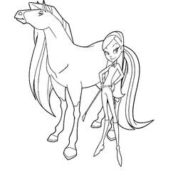 着色页: Horseland (卡通和动画节目) #53938 - 免费可打印着色页