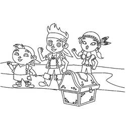 着色页: Jake和the Pirates (卡通和动画节目) #205868 - 免费可打印着色页