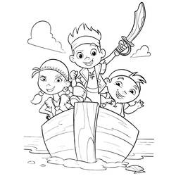 着色页: Jake和the Pirates (卡通和动画节目) #205870 - 免费可打印着色页