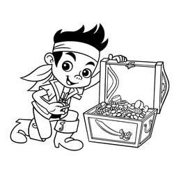 着色页: Jake和the Pirates (卡通和动画节目) #205876 - 免费可打印着色页