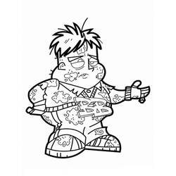 着色页: Johnny Test (卡通和动画节目) #203257 - 免费可打印着色页