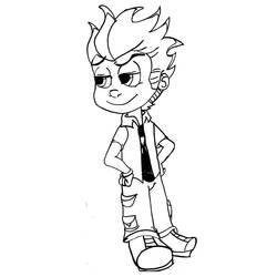 着色页: Johnny Test (卡通和动画节目) #203275 - 免费可打印着色页