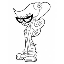 着色页: Johnny Test (卡通和动画节目) #34985 - 免费可打印着色页