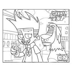 着色页: Johnny Test (卡通和动画节目) #34990 - 免费可打印着色页