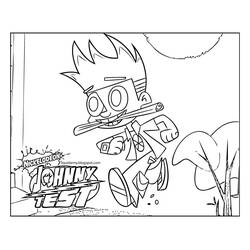 着色页: Johnny Test (卡通和动画节目) #34991 - 免费可打印着色页