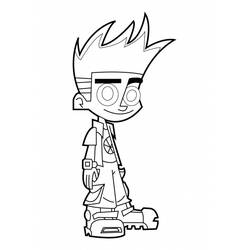 着色页: Johnny Test (卡通和动画节目) #35174 - 免费可打印着色页