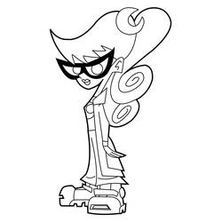 着色页: Johnny Test (卡通和动画节目) #35175 - 免费可打印着色页